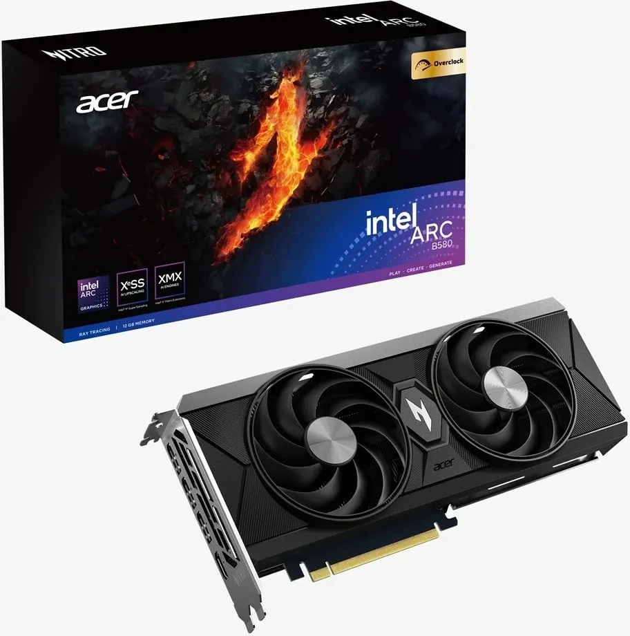 Kartelë grafike Acer Nitro Intel Arc B580 OC, 12 GB GDDR6 - 2