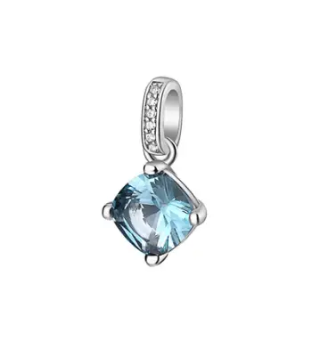 Aksesor për qafore Brosway Fancy Cloud Light Blue FCL18, i argjendtë/kaltër
