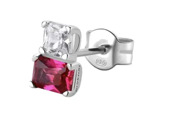 Vath për femra Brosway Fancy Passion Ruby FPR07, 0.8 cm, i argjendtë/i kuq