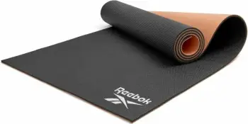 Tapet yoga Reebok RAYG-11060BKDD, 6 mm, PVC, i zi bezhë