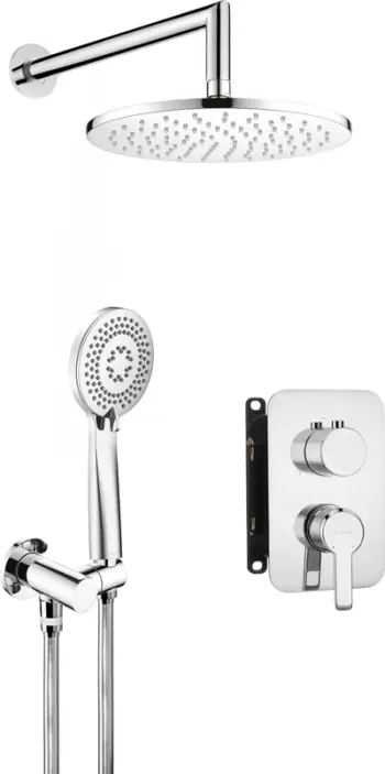 Set dushi Deante Arnika Concealed me mixer BOX, i fshehur, krom