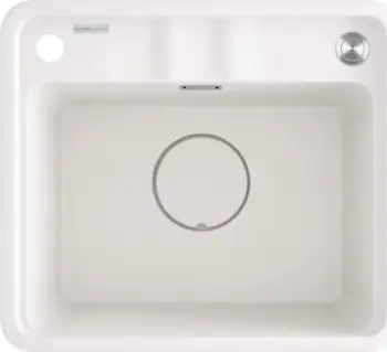 Lavabo kuzhine Deante Momi, 1 tas, granit, alabaster e çelët