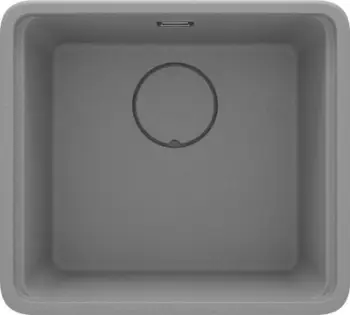Lavabo kuzhine Deante Momi, granit, 1 ndarje, e zezë