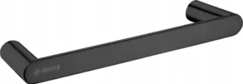 Mbajtëse peshqiri muri Deante Round, 300 mm, çelik inox, e zezë mat