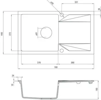 Lavaman Deante Evora ZQJ 2113, 780 x 440 x 180 m, i zi