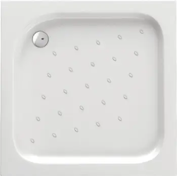 Tabak dushi Deante Corner, 90x90 cm, i bardhë