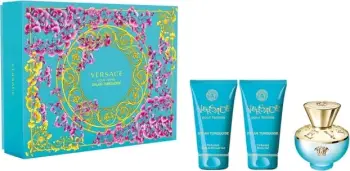 Set Eau de Toilette për femra Versace Dylan Turquoise, 50ml + Shower Gel 50ml + Body Lotion 50ml