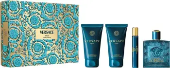 Set Eau de Parfum për meshkuj Versace Eros 100ml + 10ml + aftershave balm 75ml + shower gel 75ml