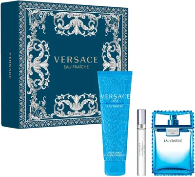 Set për trup Versace Eau Fraiche Man, EDT 100 + 10 ml & xhel dushi 150 ml - 1