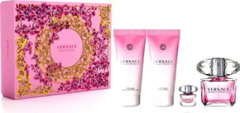 Set parfum Versace Bright Crystal EDT, 90ml, me shower gel dhe body lotion, për femra