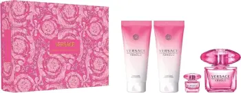 Set Versace Bright Crystal Absolu, EDP 90ml + 5ml + 100ml Xhel Dushi + Locion Trupi