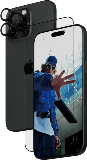 Mbrojtës ekrani PanzerGlass për iPhone 16 Pro Max, xham i temperuar, transparent