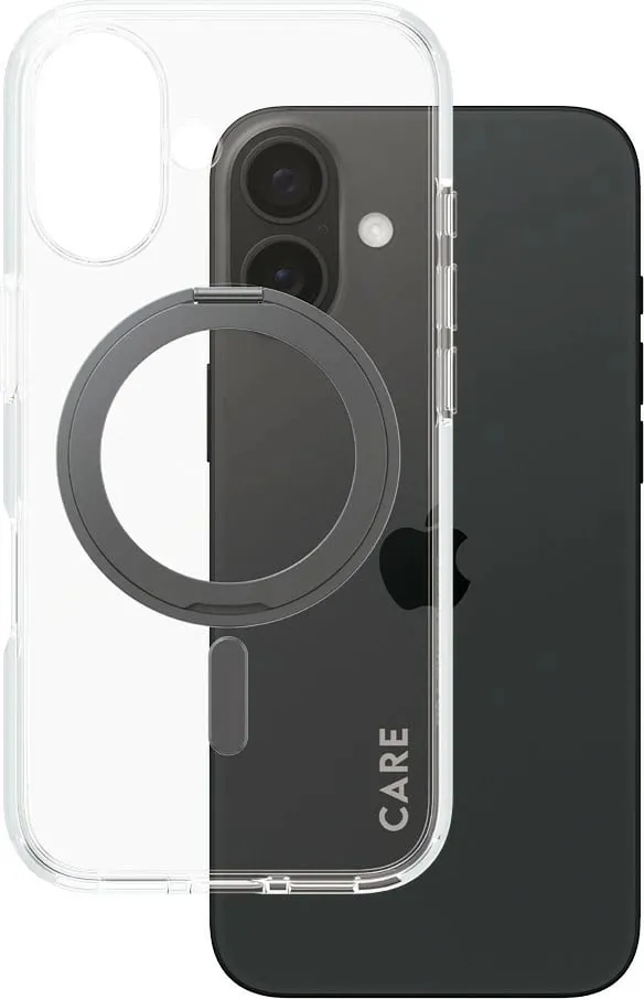 Mbështjellës PanzerGlass CARE Case, iPhone 16, MagSAFE, Kickstand, transparent - 1