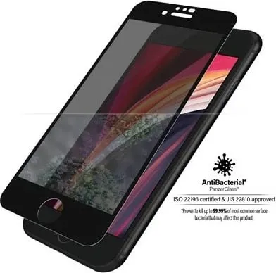 Mbrojtëse ekrani PanzerGlass Privacy për iPhone SE/8/7/6/6s, E2E, e zezë - 1
