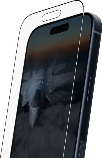 Mbrojtës ekrani PanzerGlass Stealth për iPhone 17 Pro, ultra-wide fit, kornizë e zezë