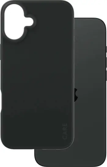 Mbështjellës PanzerGlass CARE Case Fashion iPhone 16, silikon, i zi