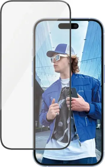 Mbrojtës ekrani PanzerGlass për iPhone 16/15, transparent