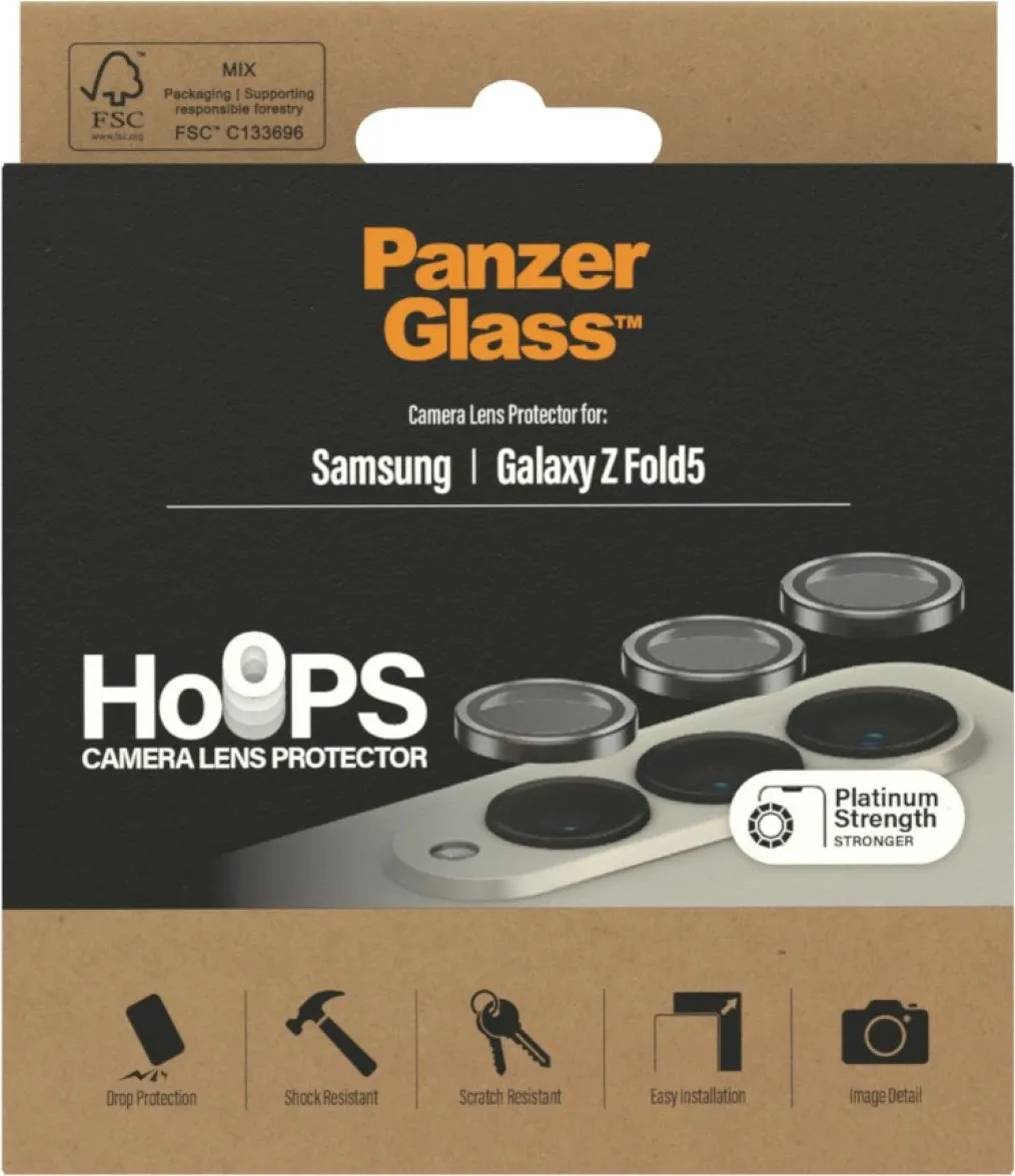 Mbrojtës lentash PanzerGlass Hoops për Galaxy Z Fold 5, i zi - 4