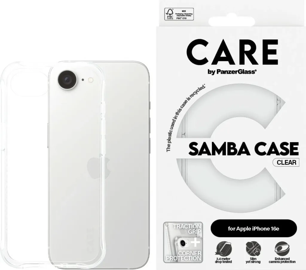 Mbështjellës PanzerGlass CARE Fashion për iPhone 16e, Transparent - 2