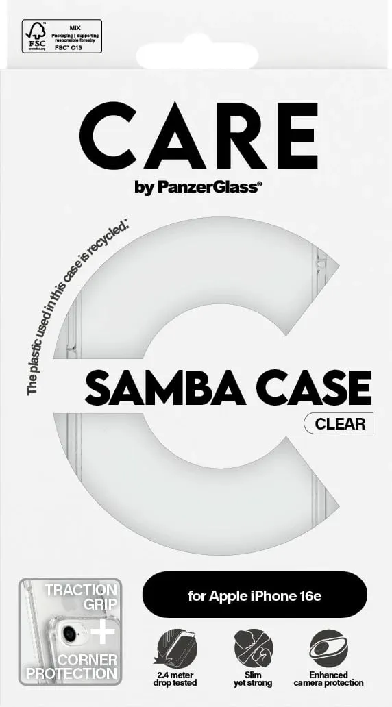 Mbështjellës PanzerGlass CARE Fashion për iPhone 16e, Transparent - 3