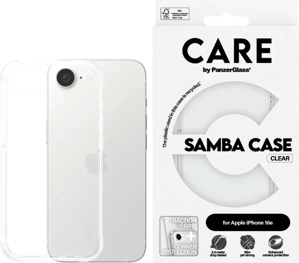Mbështjellës PanzerGlass CARE Fashion për iPhone 16e, Transparent - 4