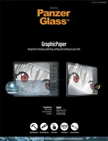Mbrojtës ekrani PanzerGlass GraphicPaper për iPad Pro 12.9" 2018/2020/2021, antibakterial, me filtër kundër reflektimit
