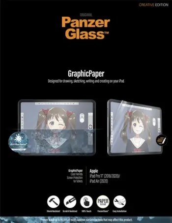 Mbrojtëse ekrani PanzerGlass GraphicPaper për iPad Pro 11" 2018/2020/2021, iPad Air 2020, me filtër kundër reflektimit