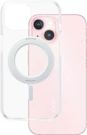 Mbështjellës PanzerGlass CARE Case me kickstand & MagSafe për iPhone 15 Pro, transparent