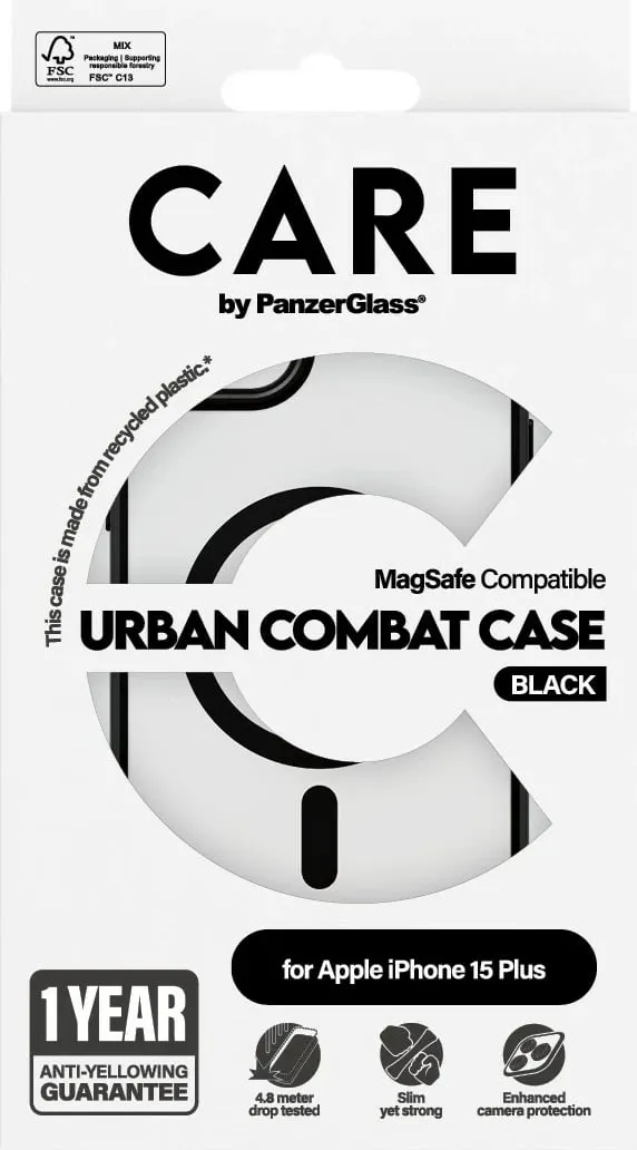 Mbështjellës PanzerGlass CARE Case Flagship MagSafe për iPhone 15 Plus, transparent - 3