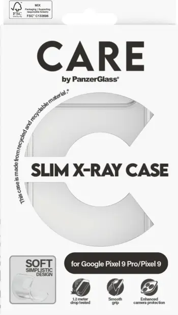 Mbështjellës PanzerGlass CARE X-Ray për Google Pixel 9 Pro/9, transparent