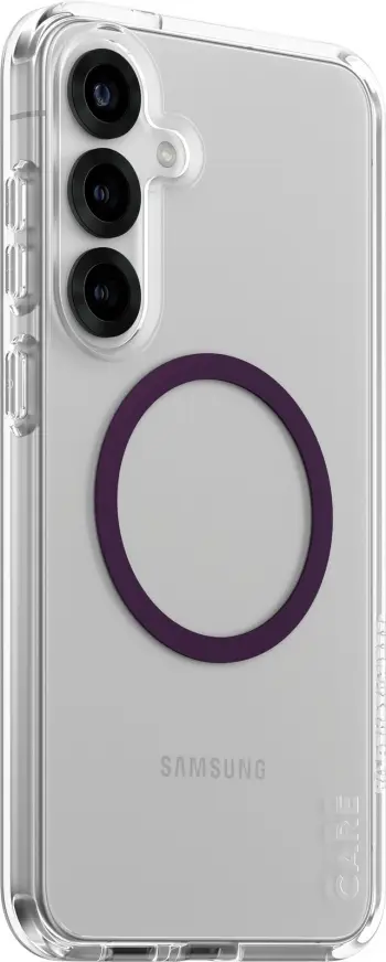 Mbështjellës PanzerGlass CARE Flagship Case Combat, Galaxy S25 Plus, transparent, Plum Purple QI
