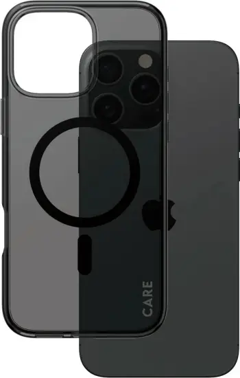 Mbështjellës PanzerGlass CARE Case Fashion MagSAFE për iPhone 16 Pro Max, i zi