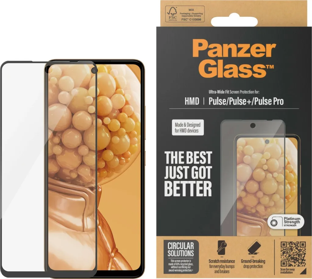 Mbrojtës ekrani PanzerGlass për HMD Pulse/Pulse+/Pulse Pro, xham i fortë - 2