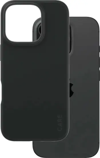 Mbështjellës PanzerGlass CARE Case Fashion iPhone 16 Pro, silikon, i zi