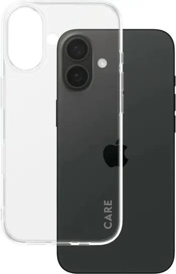 Mbështjellës PanzerGlass CARE Case Fashion X-Ray Soft Basic për iPhone 16 Plus, transparent