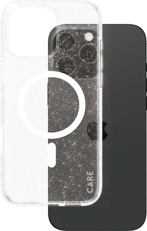 Mbështjellës PanzerGlass CARE Case Star Lit White MagSAFE për iPhone 16 Pro Max, transparent - 1