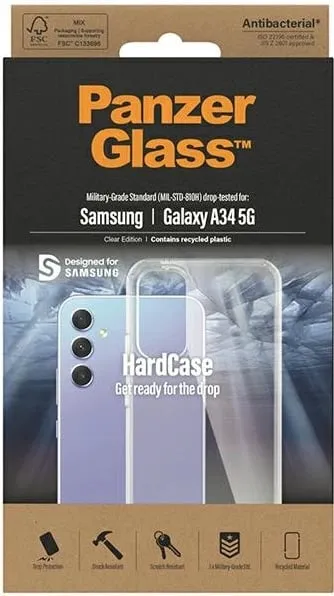 Mbështjellës PanzerGlass për Samsung Galaxy A34 5G, transparent - 3