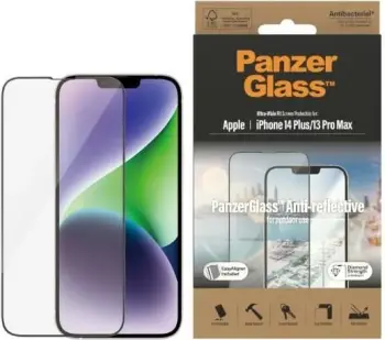 Mbrojtëse ekrani PanzerGlass Ultra Wide Fit, për iPhone 14 Plus dhe 13 Pro Max 6.7", xham Diamond, transparente