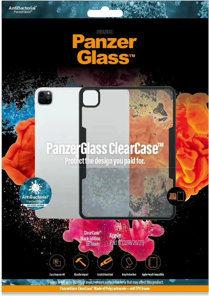 Mbështjellës PanzerGlass për iPad 11, Black, anti-bakterial - 3