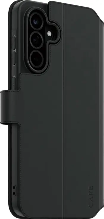 Mbështjellës PanzerGlass CARE Feature Wallet Case për Samsung Galaxy A36 5G, e zezë