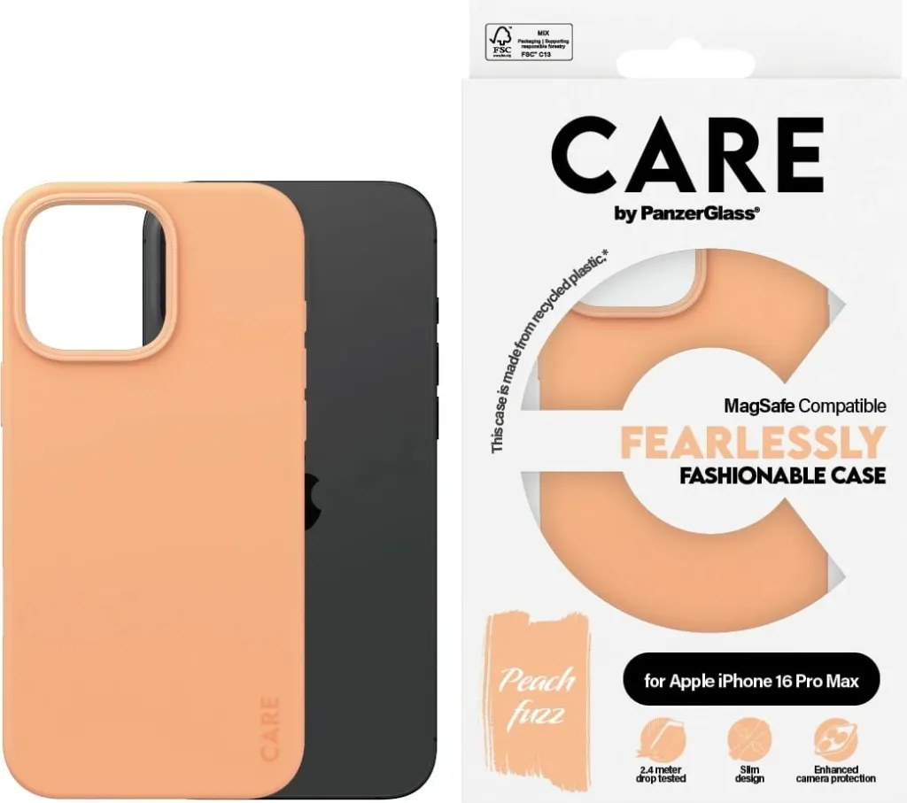 Mbështjellës PanzerGlass CARE Case Fashion MagSAFE për iPhone 16 Pro, rozë - 2