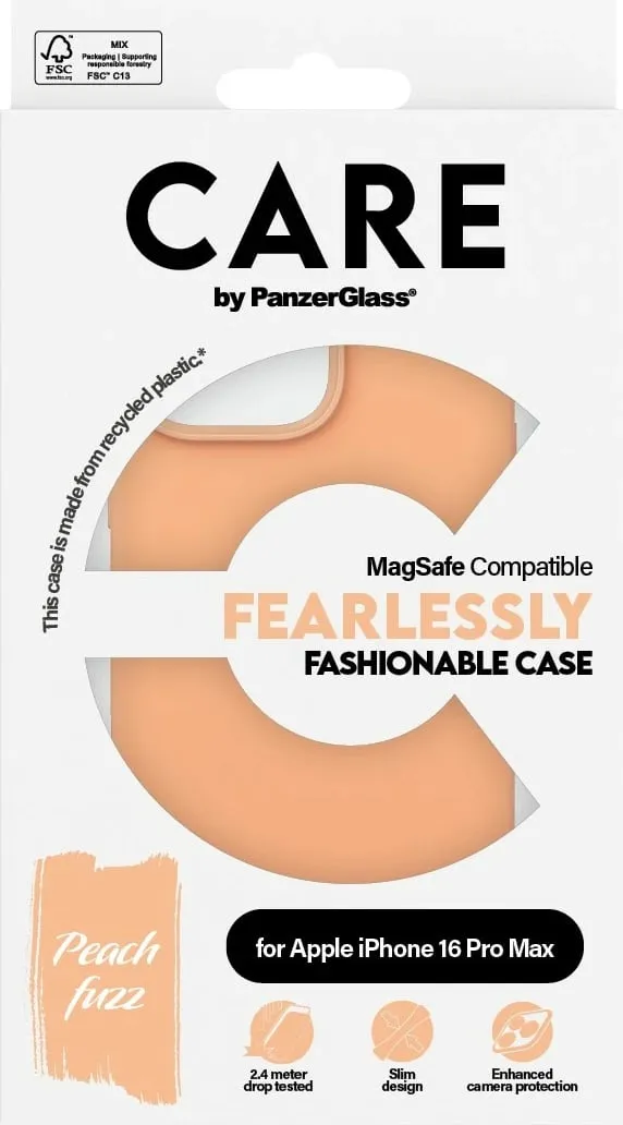 Mbështjellës PanzerGlass CARE Case Fashion MagSAFE për iPhone 16 Pro, rozë - 3