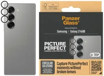 Mbrojtës xhami PanzerGlass për lentet e kamerës Samsung Galaxy Z Fold 6, transparent