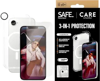 Xham mbrojtës CARE by PanzerGlass Gaming, për iPhone 16 dhe iPhone 15, transparencë e lartë