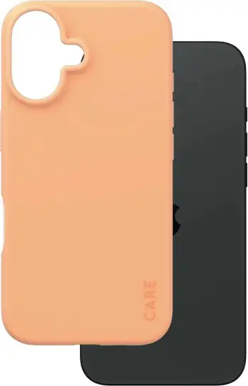 Mbështjellës PanzerGlass CARE Case Fashion Peachy për iPhone 16 Plus, silikon, rozë