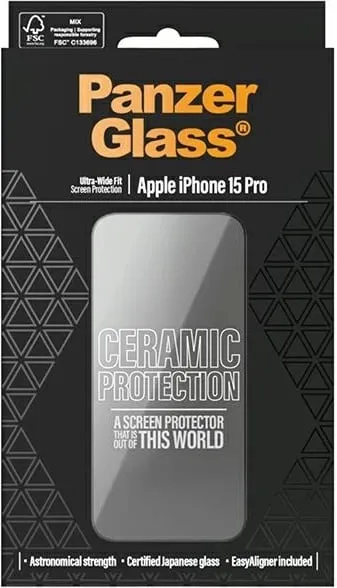 Mbrojtës ekrani PanzerGlass Ceramic II, për iPhone Air, Ultra Wide Fit, transparent - 3