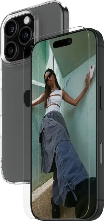 Mbështjellës PanzerGlass SAFE 2-in-1 për iPhone 16 Pro Max, transparent