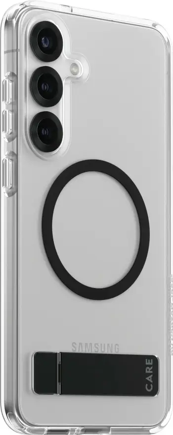 Mbështjellës PanzerGlass CARE Feature Wallet Case me kickstand për Samsung Galaxy S25 Plus, i zi