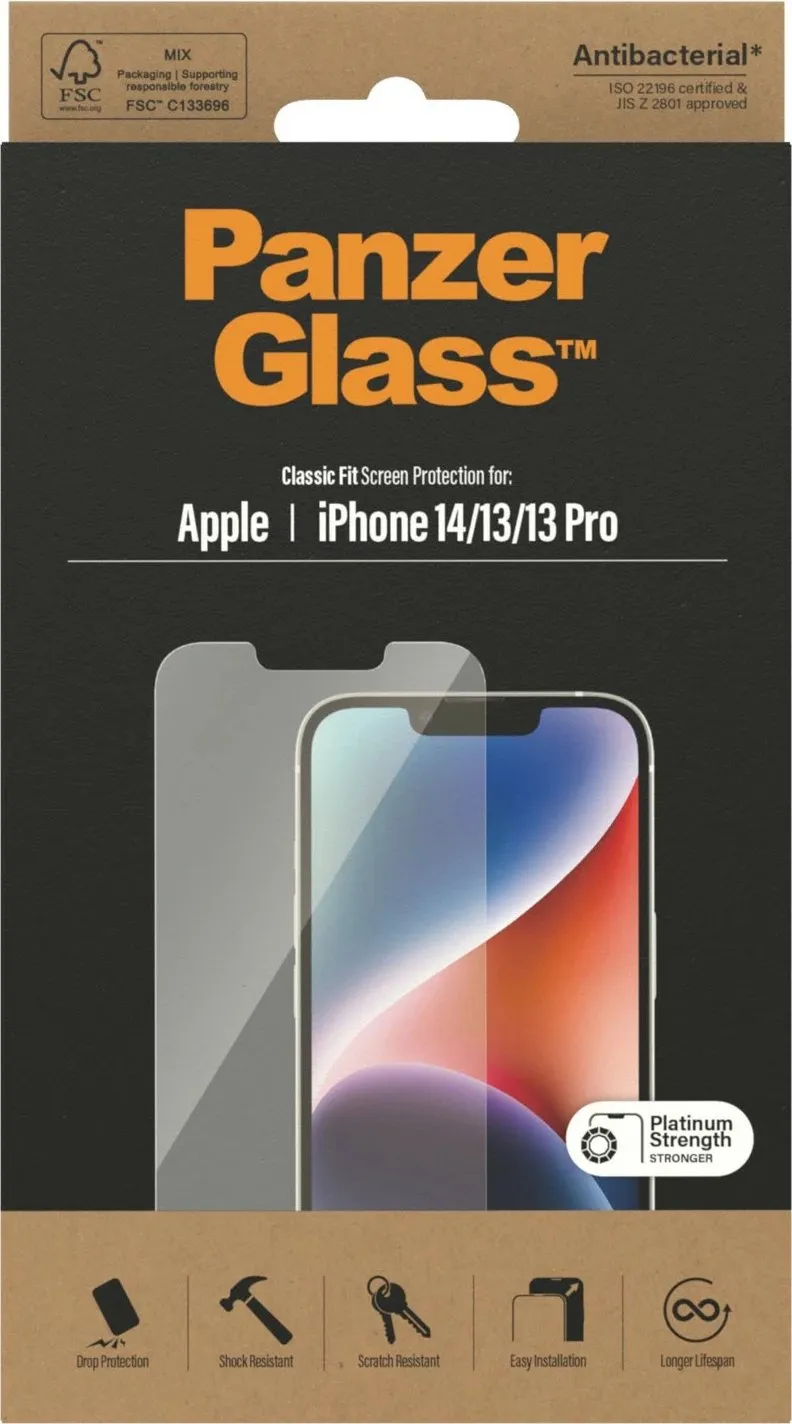 Mbrojtës ekrani PanzerGlass SAFE për iPhone 14/13/13 Pro, transparent - 3