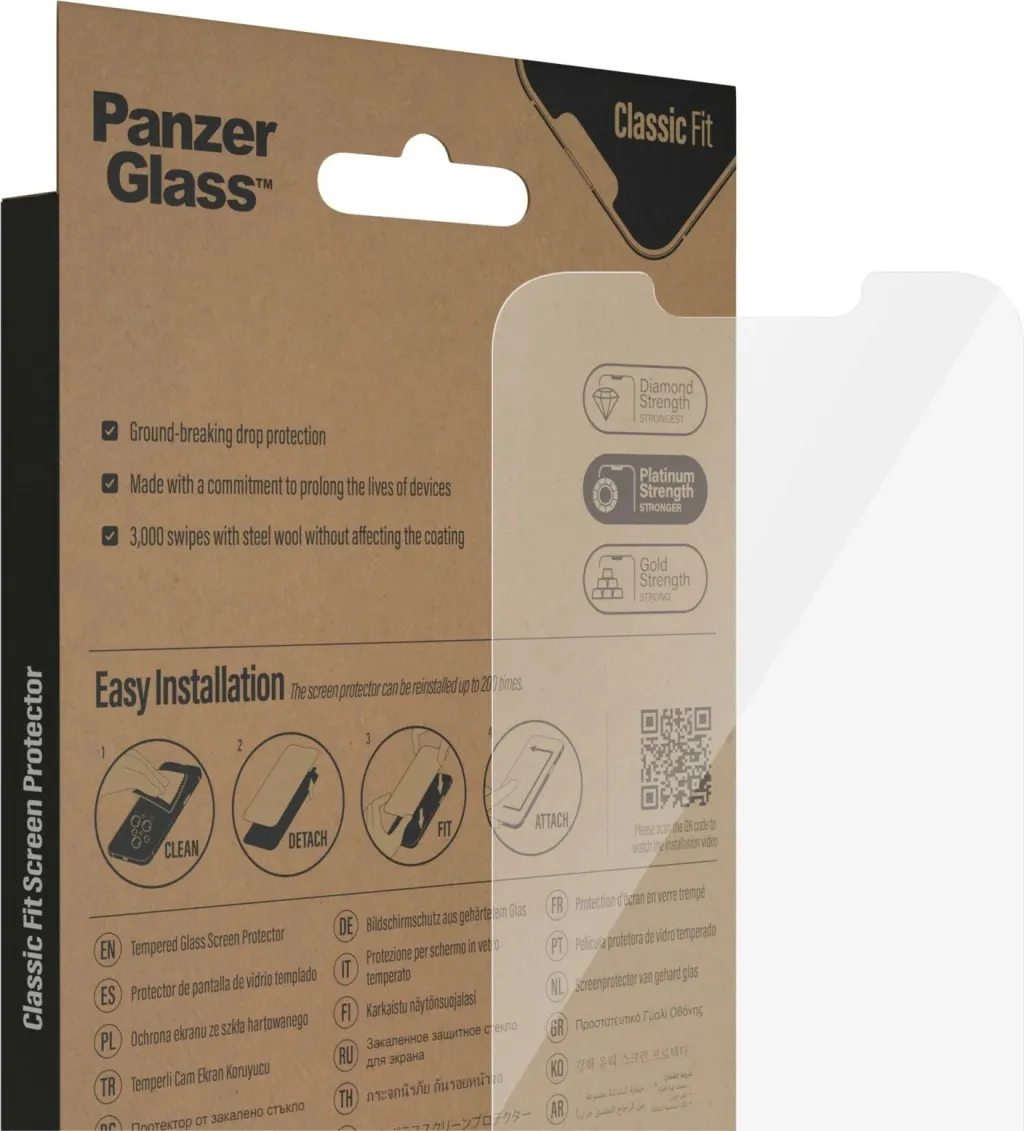 Mbrojtës ekrani PanzerGlass SAFE për iPhone 14/13/13 Pro, transparent - 6